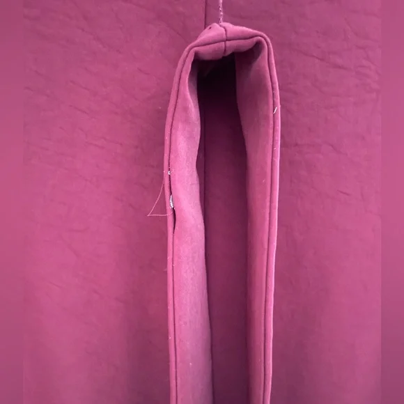 Of Mercer Burgundy Short Sleeve Tie Front Dress Sz M - Picture 12 of 12